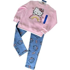 NWT SANRIO HELLO KITTY 3-PIECE OUTFIT - GIRLS SIZE 7